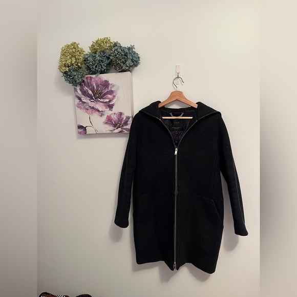 J. Crew Jackets & Blazers - J- Crew Long Coat designed with Stadium cloth by Nello Gori - Size 4P